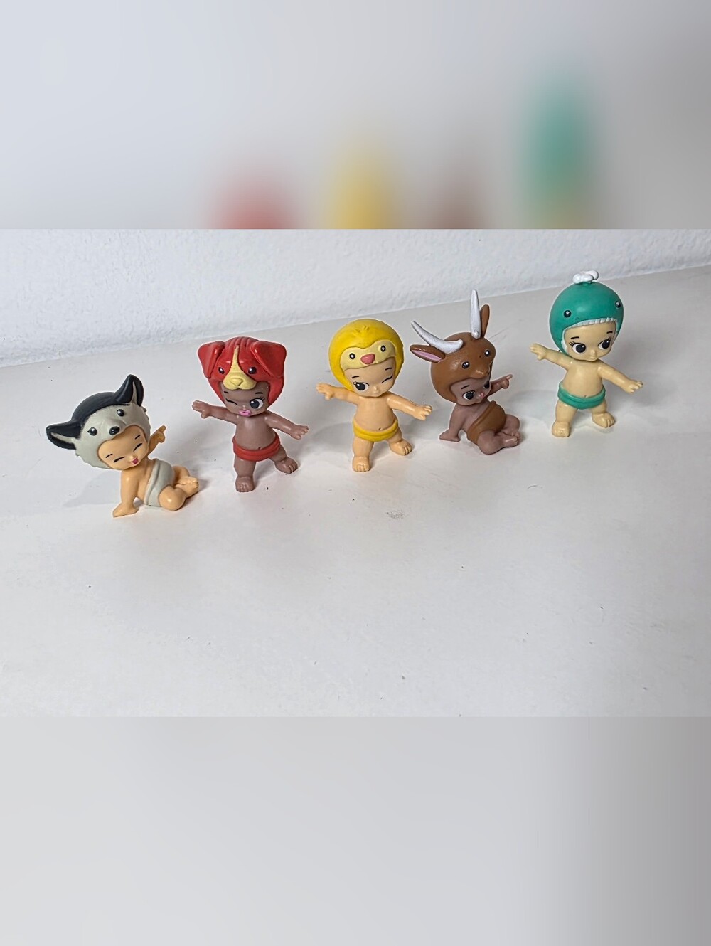 Lot of 5 Twozies Moose Baby Doll Animals PVC Figures